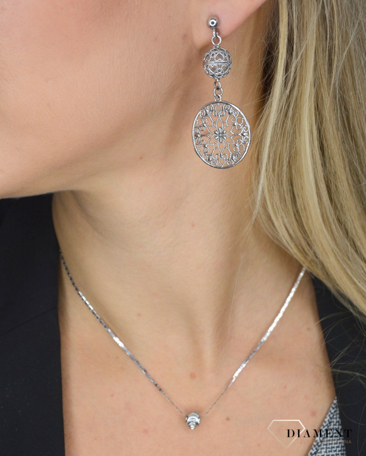 Złoty łańcuszek 585 Białe złoto o szerokości 1,5 mm OUŁ000000-089 585 1,5mm.jpg